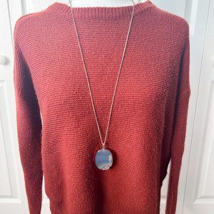 Lulu's Crochet Maroon Sweater